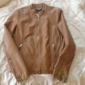 Express Jacket in Tan Leather, sz. M